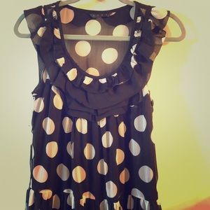 TCEC ruffled sleeveless dress